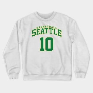 Seattle Basketball - Player Number 10 Crewneck Sweatshirt